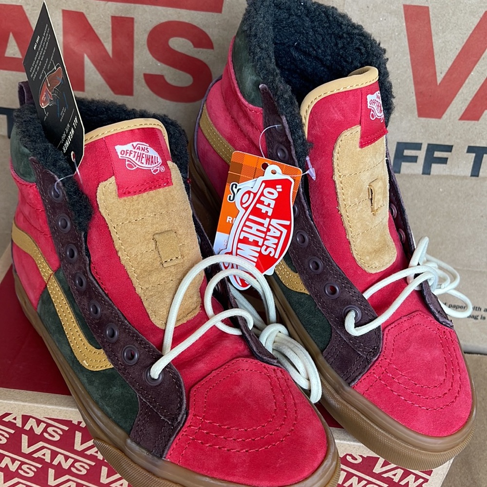 Vans Sk8-Hi 46 MTE Dx Poinsettia /Forest Night sneakers WMNS boots - Picture 7 of 16